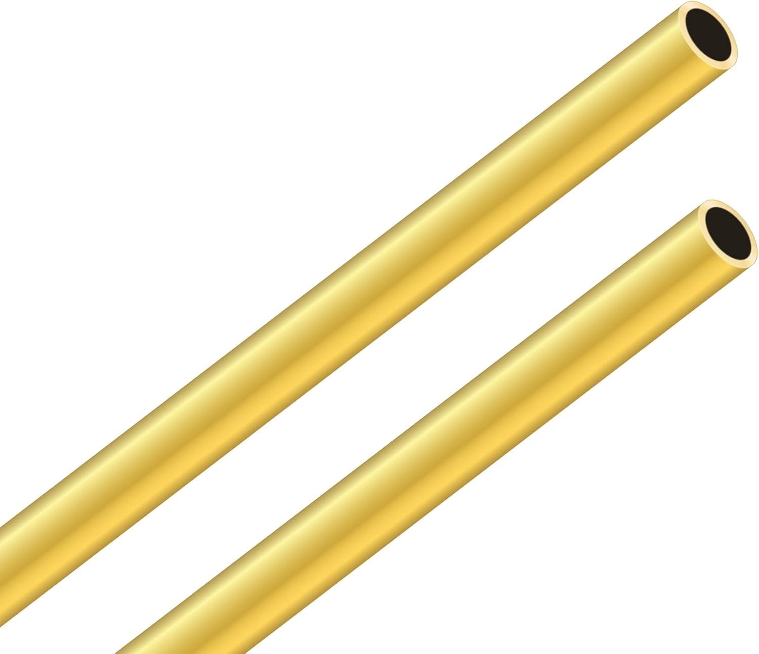 Messing buis 9mm OD - naadloos - 1,0mm wanddikte - ideaal voor DIY projecten - 2 stuks - ServiceTopper