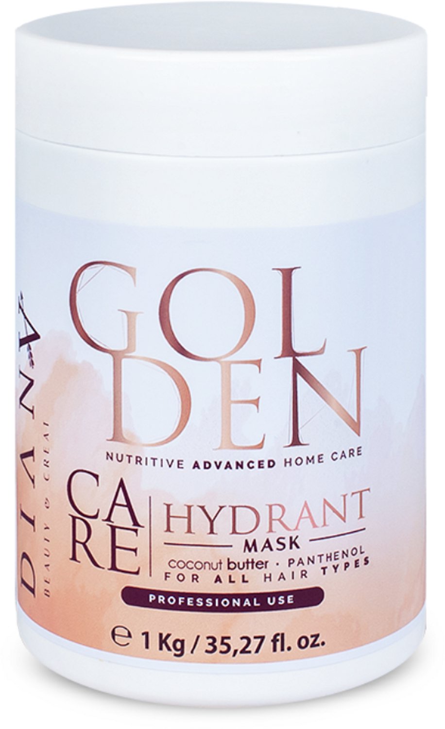 Golden haarmasker 1000g voor thuiszorg na de behandeling HaarBotox - zonder parabenen, sulfaten en siliconen, met Kokosboter en Panthenol, Voor Optimale Hydratatie en Anti-Frizz, Geschikt voor Alle Haartypes