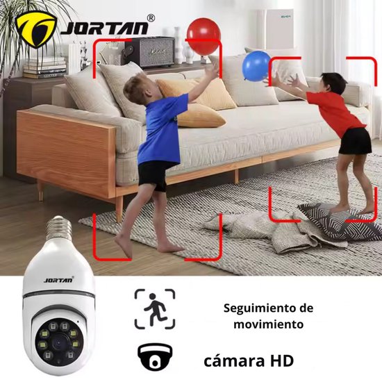 Wifi-beveiligingscamera binnen - Draaibaar - Persoonsvolging - Nachtzicht - Alarm - Jortan Tech — afbeelding 4