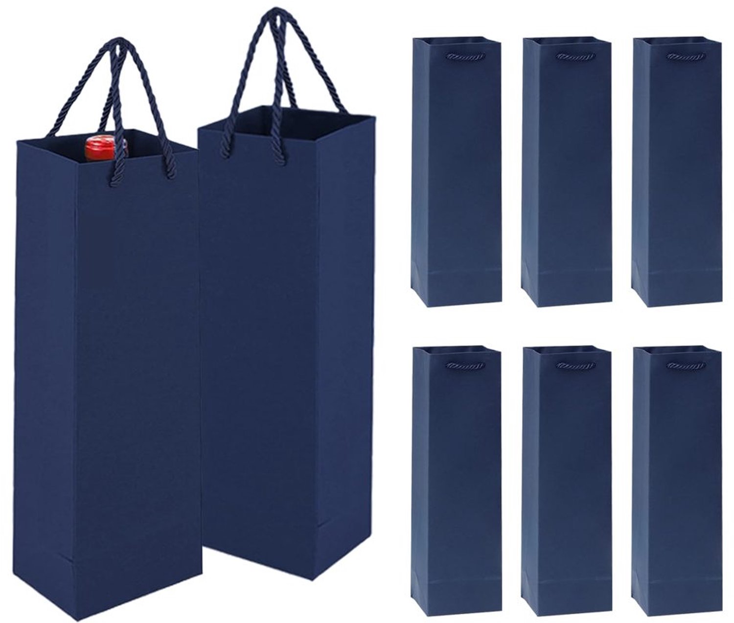 Set van 8 Herbruikbare Wijnfles Geschenkzakken