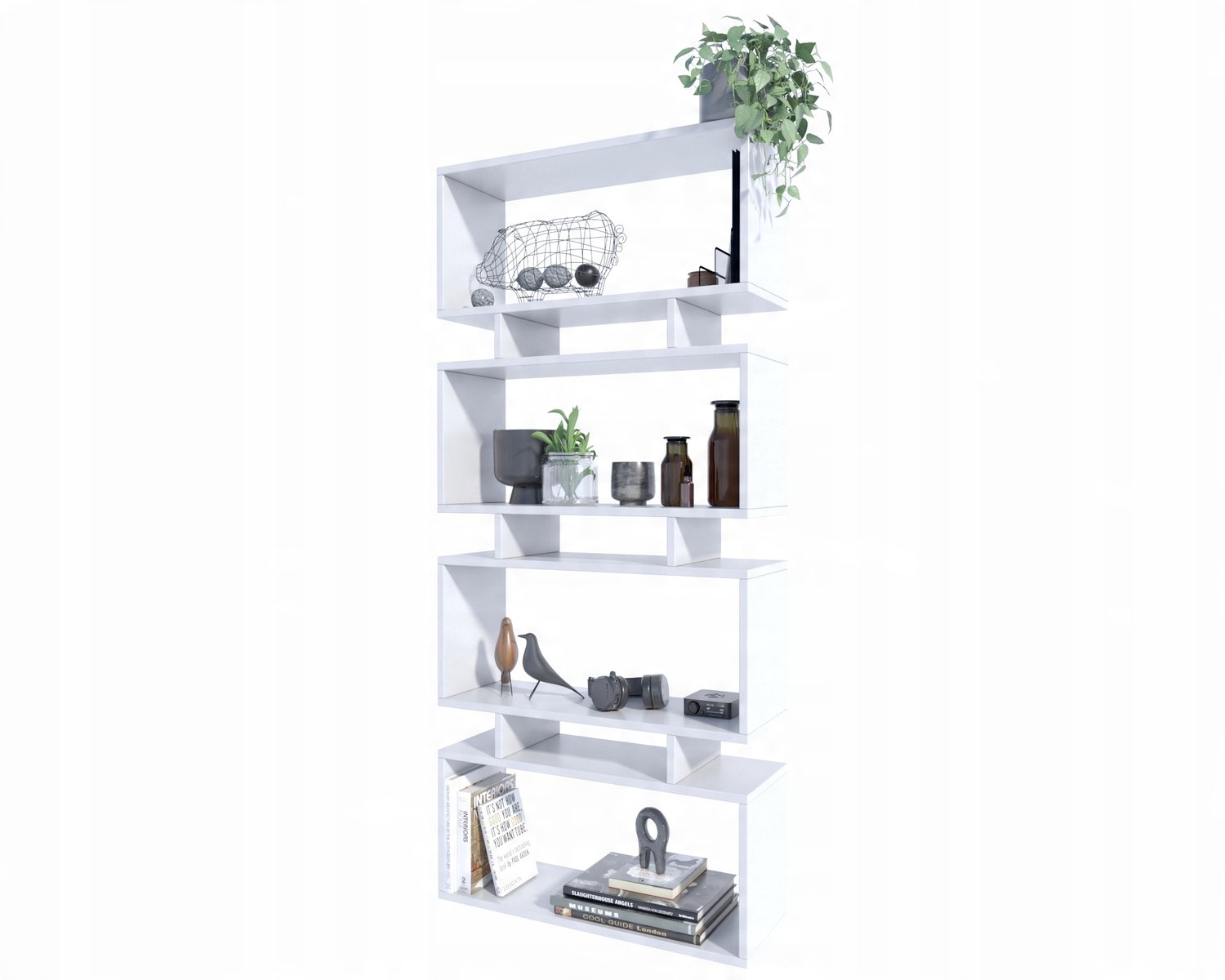 Per La Vita Falndo - Boekenkast - Wit - Open - Staand