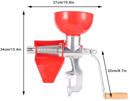 Handmatige Sapcentrifuge van Aluminiumlegering voor Fruit en Groenten — afbeelding 3