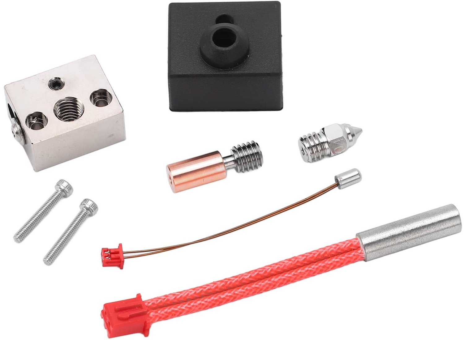 Hotend Kit Bimetaal Verwarming Blok - Keel Buis - Heater - Nozzle - Extruder Onderdelen - Hoge Kwaliteit