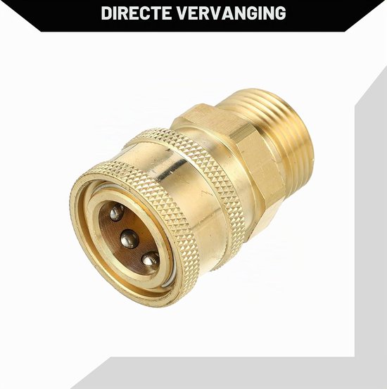Hogedrukreiniger Koppeling 40mm - Messing - Universeel voor Auto - Duurzaam en Sterk - ServiceTopper — afbeelding 3