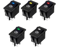 Set van 5 Waterdichte LED Toggle Switches voor Auto's