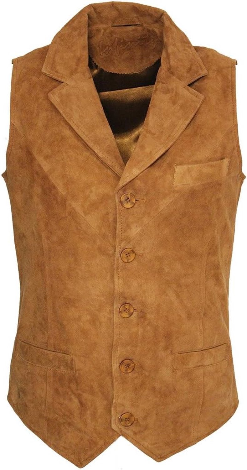 Glatte lederen vest