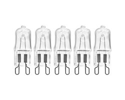 Modee Ovenlamp Halogeenlamp G9 - 40W 490lm 230V - Warm Wit Licht - 300 Graden - Dimbaar - 5 stuks