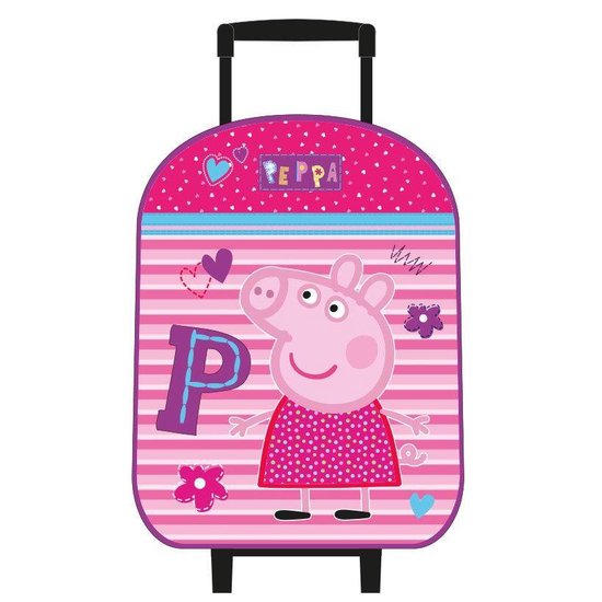 Peppa Pig Trolley suitcases Peppa Pig children trolley suitcase - Be Happy - Pink - Peppa Pig