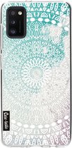 Casetastic Samsung Galaxy A41 (2020) Hoesje - Softcover Hoesje met Design - Rainbow Mandala Print