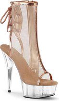 Pleaser Enkellaars -35 Shoes- DELIGHT-1018MSH US 5 Champagne