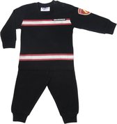 Fun2Wear Brandweer Pyjama Zwart Nieuw uniform - Maat 92