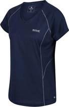 Regatta Devote Vochtdoorvoerend Sportief T-Shirt Met V-Hals Voor Dames Donker Marineblauw