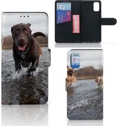 GSM Hoesje Geschikt voor Samsung Galaxy A41 Wallet Book Case Honden Labrador