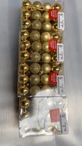 96 kerstballen - Goud