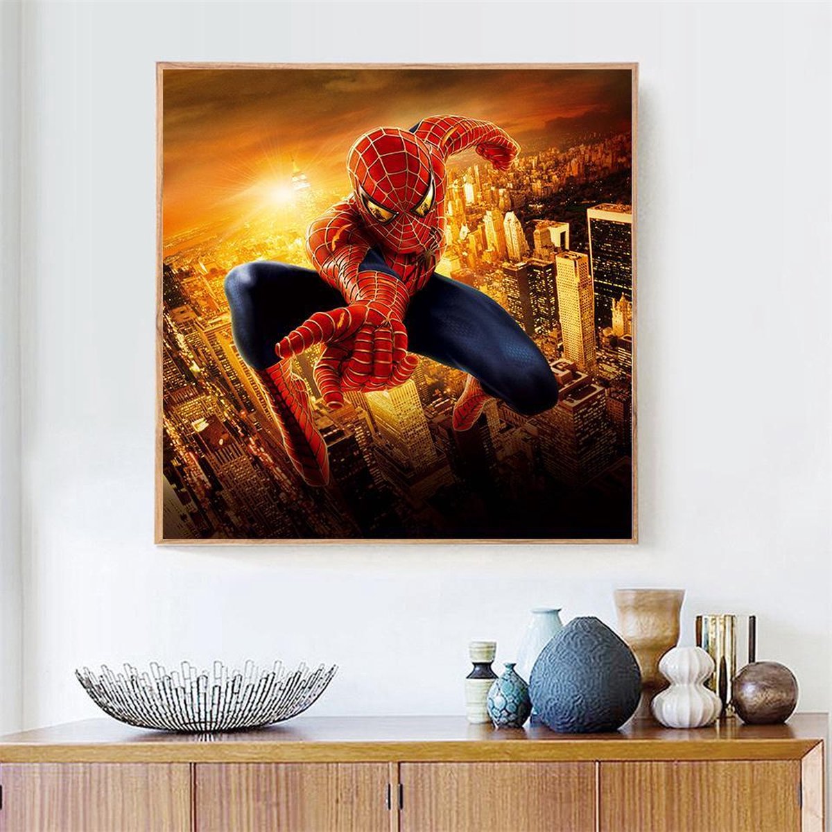 Diamond Painting Spiderman Full vierkant 50x40
