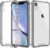 Shock case geschikt voor Apple iPhone Xr - grijs met Privacy Glas