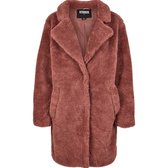 Urban Classics Jas Oversized Sherpa Coat Tb3058 Dark Rose Dames Maat - XL