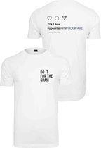 Urban Classics Heren Tshirt -XS- Do It For The Gram Likes Wit