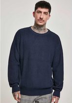 Urban Classics Sweater/trui -M- Cardigan Stitch Blauw