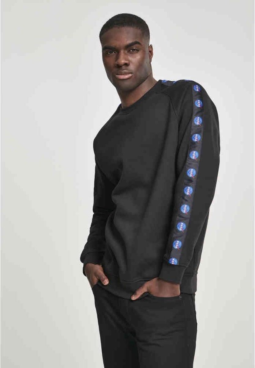 Mister Tee NASA Crewneck sweater/trui -S- NASA Insignia Tape Zwart