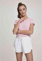 Urban Classics Crop top -L- T-shirt Roze