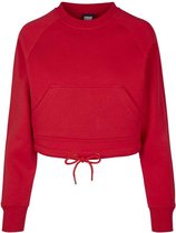 Urban Classics Crewneck sweater/trui -L- Oversized Short Raglan Rood