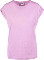Urban Classics Dames Tshirt -M- Extended shoulder Roze