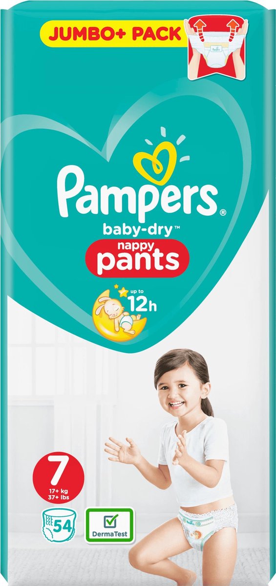 Pampers Nappy Pants Baby Dry Maat 7 - 54 Stuks | bol