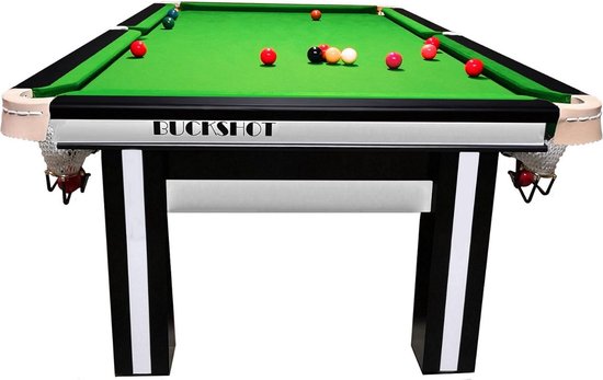 BuckShot Snookertafel Cambridge 9 ft groen | bol.com