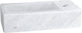 Differnz Helios Fontein – Wasbak Marmer – Toilet Fontein - 37.5 x 18.5 x 9.5 cm