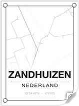 Tuinposter ZANDHUIZEN (Nederland) - 60x80cm