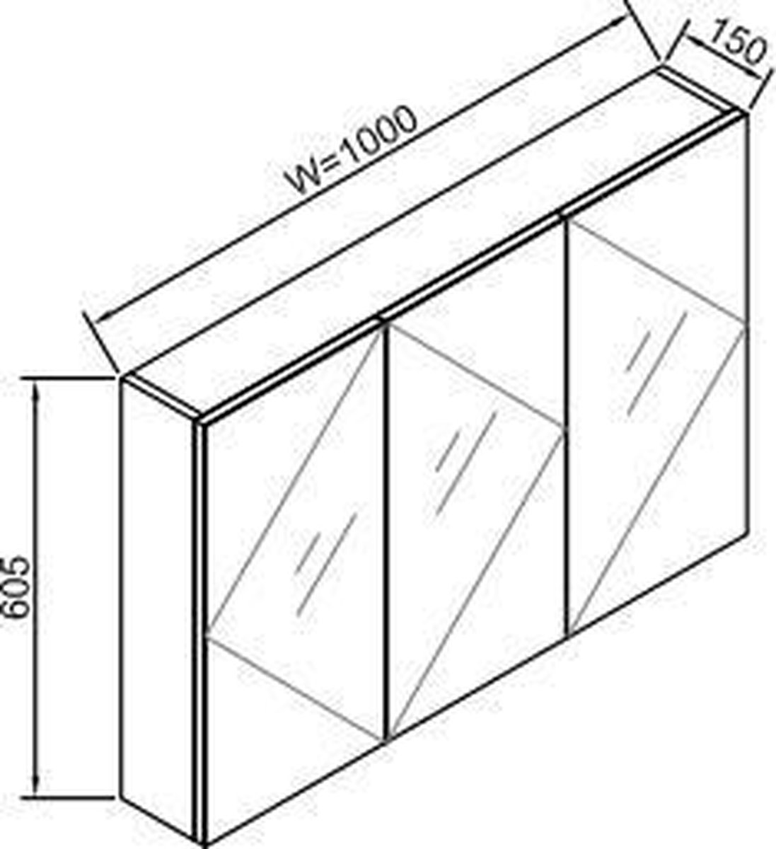 kleankin Wardrobe Mirror Bathroom Toilet Cabinet Mirror 3