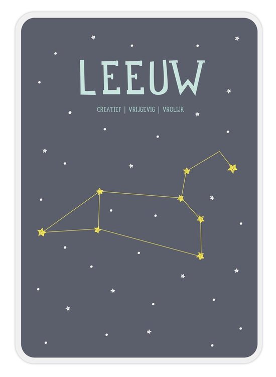 Milestone - Carte Affiche Constellation - Leo