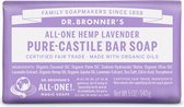 Dr. Bronner's Lavender Pure-Castile Bar Soap Zeep 140gr
