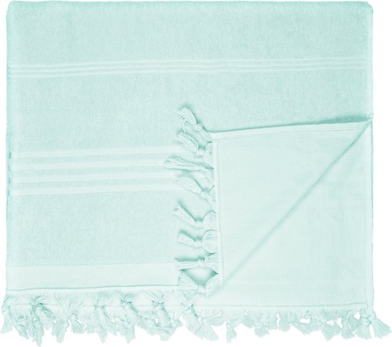 The One Towelling Badstof Hammamdoek - 100 x 165 cm - Hoge vochtopname - 305 gr/m² - Katoen - Mint