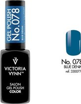 Gellak Victoria Vynn™ Gel Nagellak - Salon Gel Polish Color 078 - 8 ml. - Blue Denim