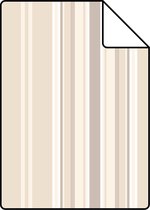 ESTAhome A4 proefstaal van behang strepen beige - 115634 - 21 x 26 cm