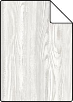 Proefstaal ESTAhome behang hout motief wit, grijs en beige - 148624 - 26,5 x 21 cm