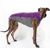 DG Outdoor waterdichte fleece hondenjas paars - Maat 12 (5-15kg) DGM1