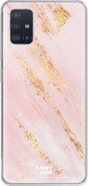 HappyCase Samsung Galaxy A51 Hoesje Flexibel TPU Pink Marmer Print