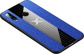 Voor Huawei nova 4e XINLI stiksels Textue schokbestendig TPU beschermhoes (blauw)