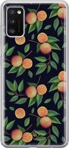 Samsung A41 hoesje siliconen - Fruit / Sinaasappel | Samsung Galaxy A41 case | multi | TPU backcover transparant