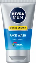 NIVEA MEN Active Energy Reinigingsgel - Face Wash - 100 ml