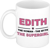 Edith The woman, The myth the supergirl cadeau koffie mok / thee beker 300 ml