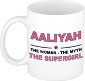 Aaliyah The woman, The myth the supergirl cadeau koffie mok / thee beker 300 ml