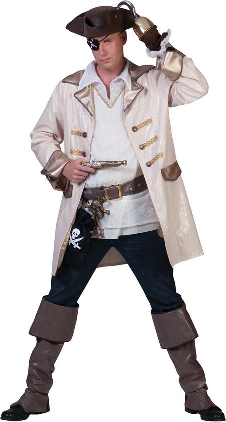 Piraat & Viking Kostuum | Piraat Estilo Navegador Kostuum Man | Maat 52-54  | Carnaval... | bol.com