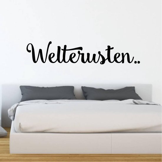Mompelen Geaccepteerd Voorgevoel Muursticker Welterusten - Oranje - 120 x 24 cm - baby en kinderkamer  slaapkamer ... | bol.com