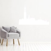 Muursticker Utrecht -  Wit -  80 x 52 cm  -  woonkamer  steden  alle - Muursticker4Sale