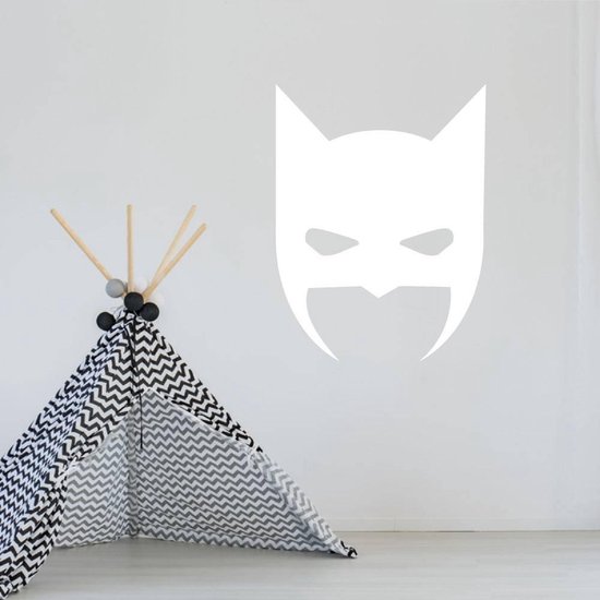 Muursticker Batman - Wit - 80 x 104 cm - baby en kinderkamer alle