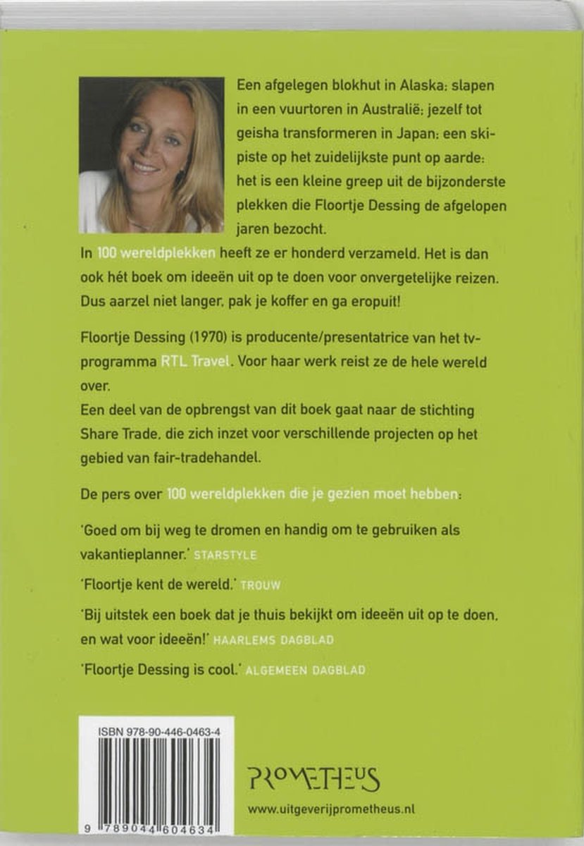 100 Wereldplekken Die Je Gezien Moet Hebben - back cover